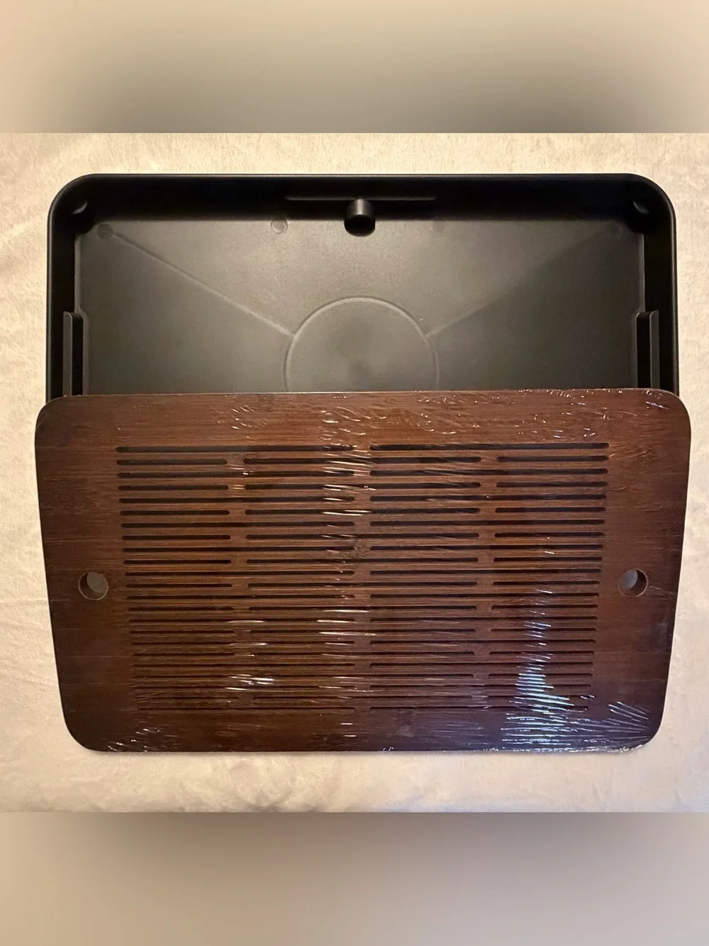 17 Inch Large Bamboo Chinese Gongfu Tea Tray Table Box with Water Storage